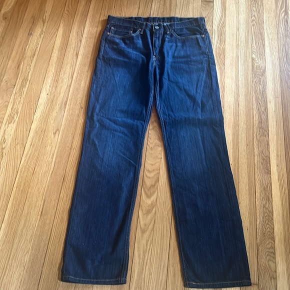 Men’s Levi 514 Dark Wash Jeans 34 x 34 - Picture 3 of 6